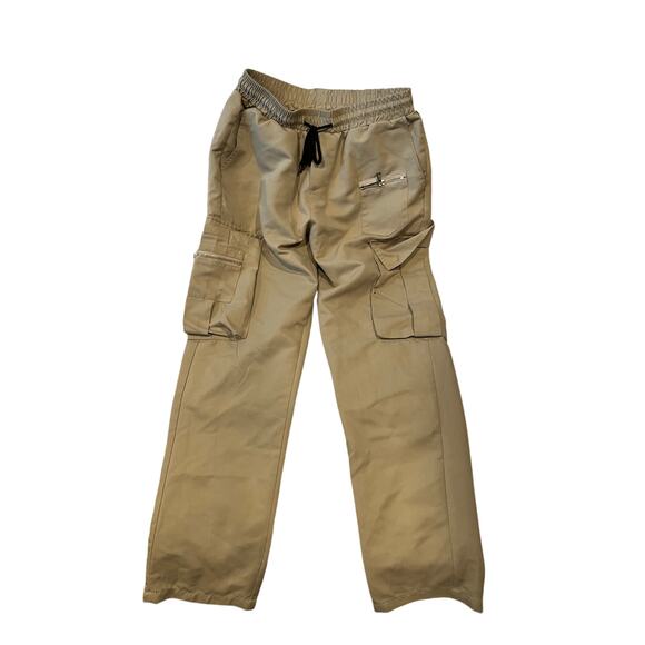 Manfinity Beige Cargo Joggers Mens S - Picture 1 of 3